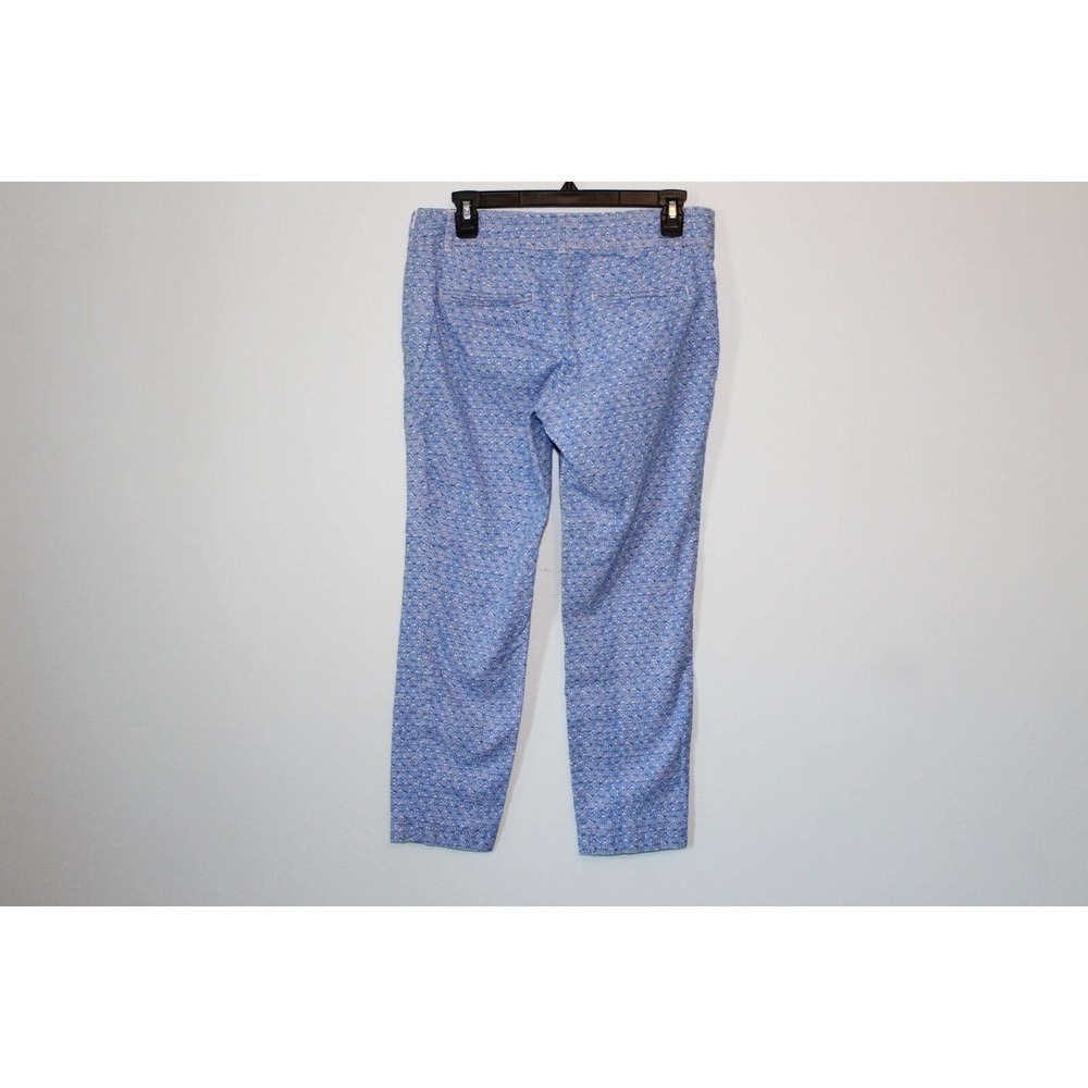 ✨2/$20 Cartonnier Sea Shell Print Charlie Trouser Pants Blue White 6 H14473 - Picture 6 of 16